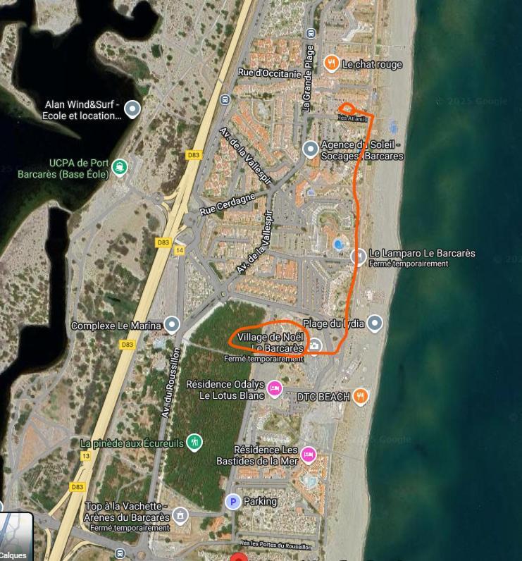 Le Victoria'S Beach Barcares - Parking Prive - Direct Plage - 5 Minutes A Pied Du Lydia - 3 Personnes Le Barcarès Exterior foto